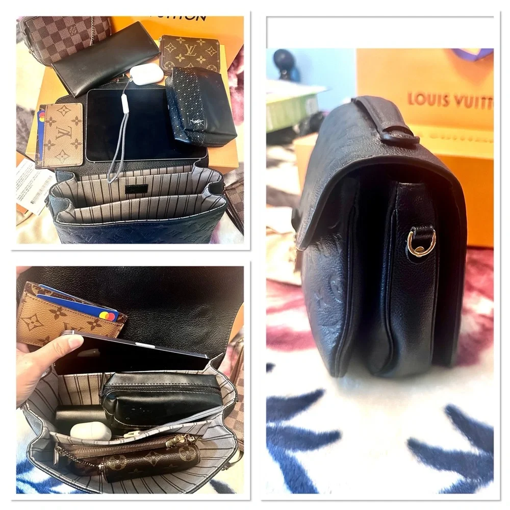 Louis Vuitton Black Empreinte Pochette Metis Crossbody